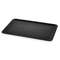Tava servire non-slip neagra