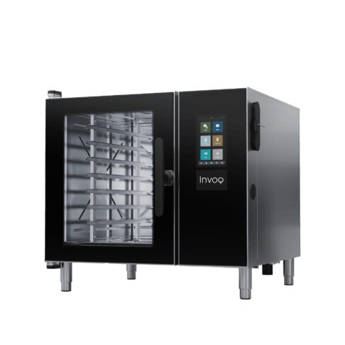Cuptor pe gaz Invoq Hybrid HOUNO, 6 tavi, GN1/1