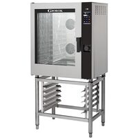 Cuptor pe gaz cu touch screen, sistem de spalare auromat si usa pe stanga, 10 tavi GN 1/1 - GIORIK