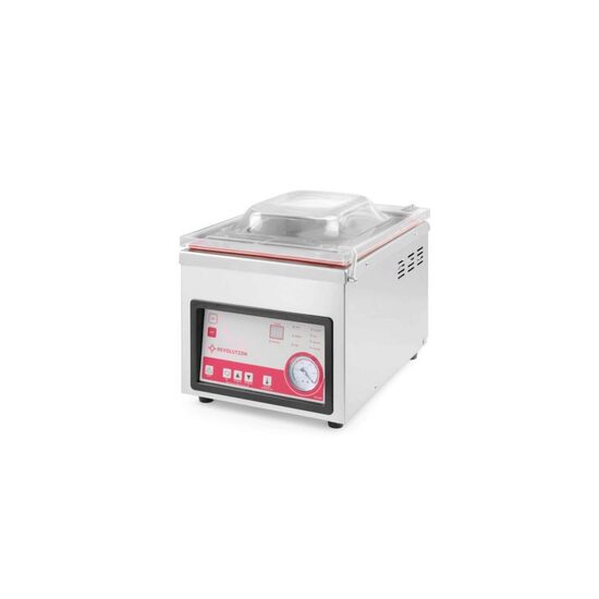 Aparat de vidat cu camera profesional, inox, 370W, Revolution by Hendi, pentru pungi vidat pana la 26 cm latime, pompa 10 m3 / h