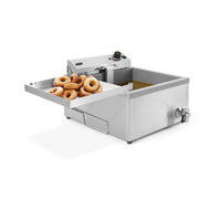 Friteuza electrica  pentru gogosi, 12L, 3500W, 630x860x(h)360mm