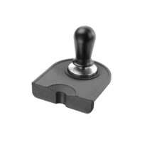 Suport presa cafea/ Suport tamper, Hendi, 125x140x(H)30 mm, Negru, Silicon