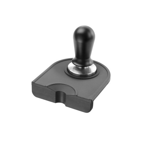 Suport presa cafea/ Suport tamper, Hendi, 125x140x(H)30 mm, Negru, Silicon
