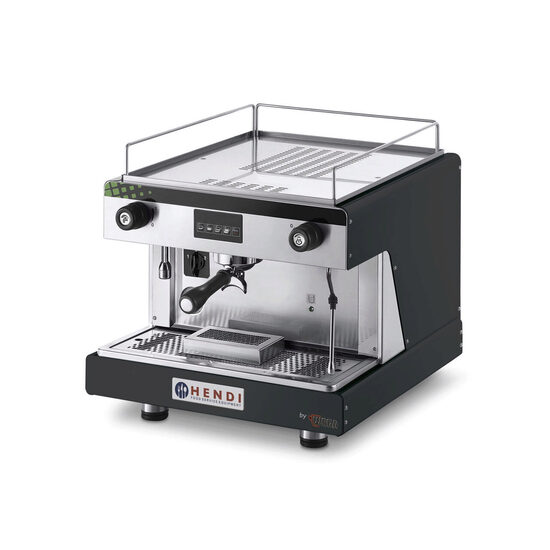 Espressor profesional Hendi Top Line BY WEGA 2900 W Negru 530x555x(H)515 mm control electronic programarea a pana la 4 cafele pe grup