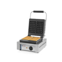 Aparat preparare vafe/waffles, profesional, Hendi, 1500W, suprafata gatire din fonta cu start anti-lipire, 480x320x(H)226 mm