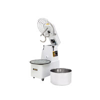Malaxor profesional spirala cu vas detasabil 2 viteze echipat cu roti pivotante vas, capac si spirala din inox 18/10 Hendi 32 litri 1100 W, capacitate maxima incarcare 25 Kg, 424x735x(H)810 mm