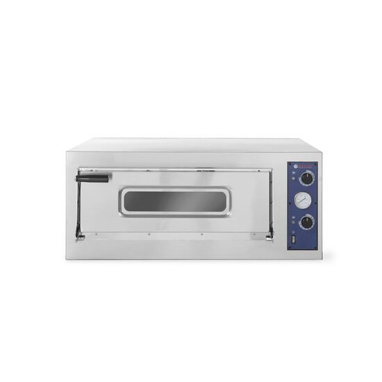 Cuptor pizza profesional Basic 4 Inox 1 camera 4700 W interval temperatura 50?C - 500?C Hendi 660x660x(H)140 mm