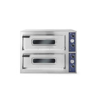Cuptor pizza profesional Basic XXL 66 4 Inox 2 camere 18000 W interval temperatura 50?C - 500?C Hendi 2x1080x720x(H)140 mm
