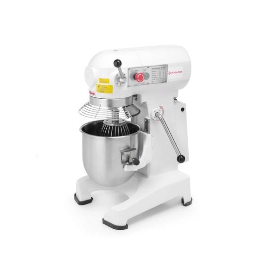 Mixer profesional planetar spirala cu vas detasabil 3 viteze, roti pivotante, vas inox, Hendi 10 litri 500 W, 390x404x (H) 620 mm