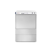 Masina profesionala de spalat vase K 50 cu pompa de detergent 50 x 50 control electromecanic 400 W Hendi Inox 570x600(+370)x(H)830 mm
