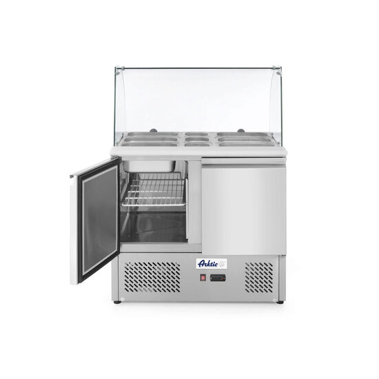 Masa rece cu 2 usi profesionala si afisaj 300 L ARKTIC by Hendi 2 rafturi 335x570 mm incluse interval temperatura -2/+8 gr C 310 W