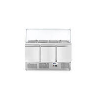 Masa rece cu 3 usi profesionala, inox, ARKTIC by Hendi interval temperatura -2/+8 gr C, 310 W 1365x700x(H)1300 mm
