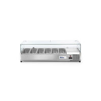 Vitrina prezentare Hendi, interval temp. -2/8?C, 180W, corp inox, ARKTIC by Hendi, 1405x395x(H)430 mm, 6 vase  GN 1/3