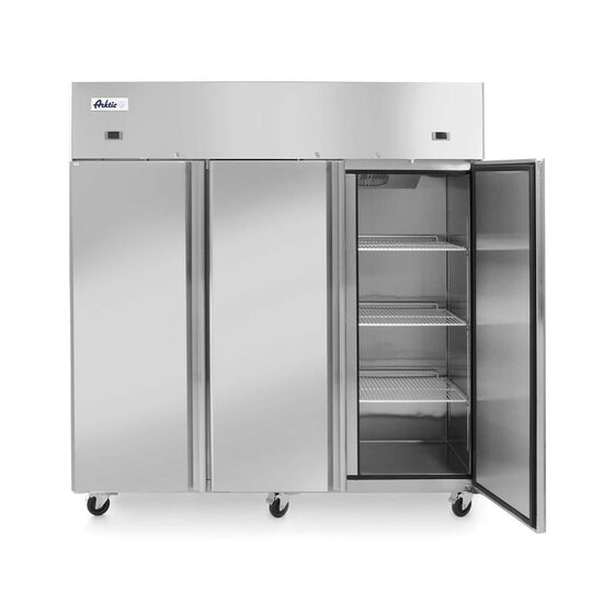 Frigider si congelator profesional Hendi Profi Line cu 3 usi 900+420 L 1800x745x(H)1950 mm otel inoxidabil -2/+8°C, -17˚/-22˚C 700 W 3 rafturi 525x530 mm incluse, Clasa energetica D