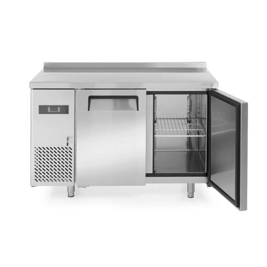 Masa frigorifica profesionala ARKTIC by Hendi Kitchen Line cu 2 usi 220 L 1200x600x(H)850 mm Inox -2/8?C 300 W 2 rafturi 390x428mm incluse, Clasa energetica B