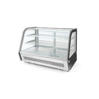 Vitrina rece pt prezentare, 120 lt, interval temp. 2-6 gr C, 160 W, corp inox, ARKTIC by Hendi, 707x570x(H)680mm, Clasa energetica B