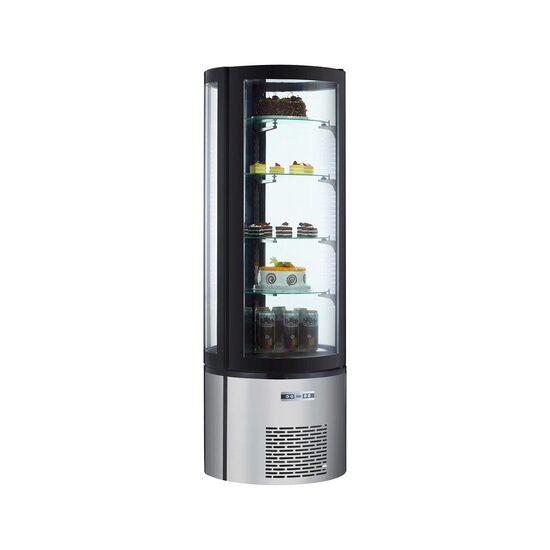 Vitrina frigorifica de prezentare interval temp. 2?/6?C, 460 W 360 l corp inox, ARKTIC by Hendi, 680x(H)1750, Clasa energetica C