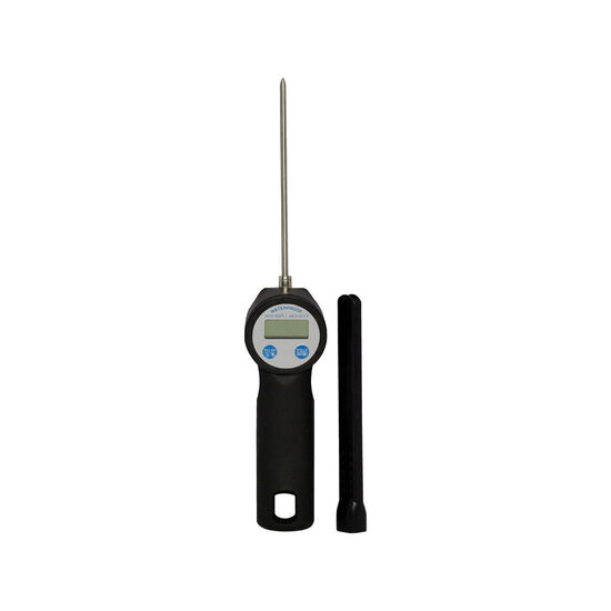 Termometru bucatarie digital, rezistent la apa, interval masurare -50/+300 gr C, gradatie 0,1 gr C, sonda inox 12 cm, capac protectie, 5x(H)29 cm, Hendi