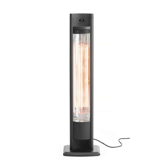 Radiator cu infrarosu Tornado, negru, 220-240V/2000W, 130x90x(H)900 mm