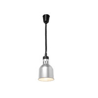 Lampa de incalzire cilindrica, argintie ø175x(H)250
