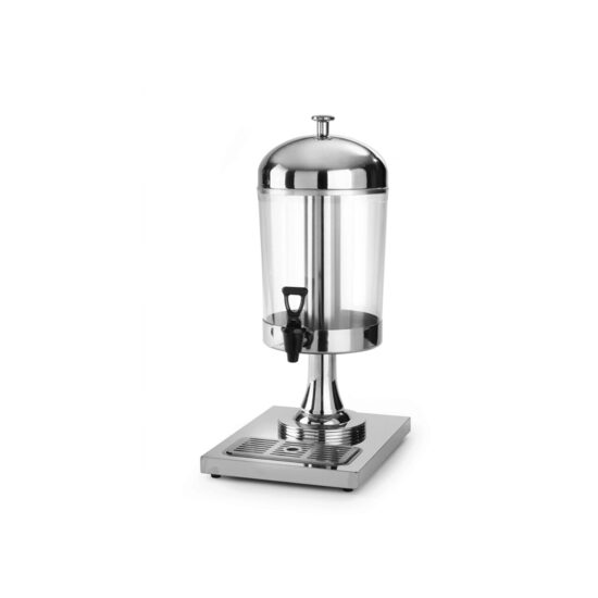 Dispenser suc 8 lt, suport inox, container din policarbonat, Hendi, robinet antipicurare, 260x360x(h)560 mm