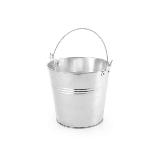 Cos servire rustic, tip galeata, Hendi, otel galvanizat, 70x(H)65
