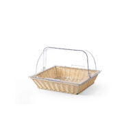Cos servire polyratan cu capac rolltop din policarbonat, GN 2/3, Hendi, 365x345x(H)265 mm