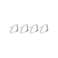 Set 4 bucati cleme pentru prins fata de masa, inox, 50x(H)40 mm, Hendi