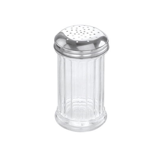 Set 6 dispensere/dozatoare pentru zahar pudra, sticla/inox, Hendi, 335 ml