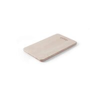 Tocator solid din lemn de fag, 340x200x(H)14 mm, Hendi