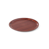 Tava Hendi pentru servire, imitatie lemn rotunda, cu margine joasa 380 mm