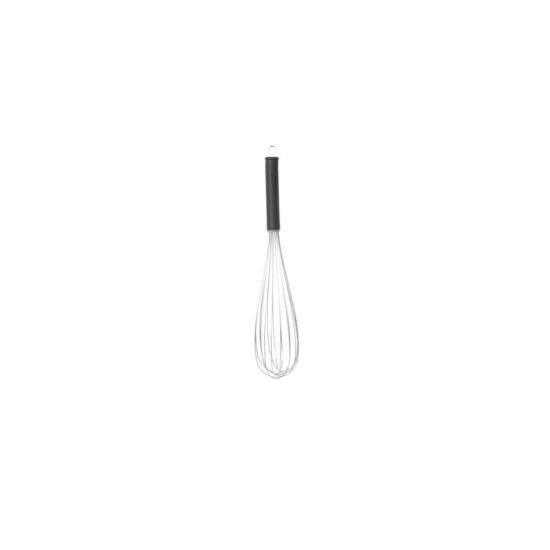 Tel bucatarie tip French, 8 fire rigide si groase din inox, cu maner nylon, 30 cm, Hendi
