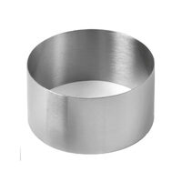 Forma Inel decorare alimente / prajituri, diametru 90x50(H) mm, Hendi, Inox