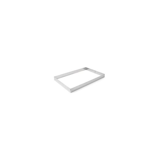 Forma dreptunghiulara din inox pentru patiserie si cofetarie, Hendi, Inox, 385x285x(H)60mm