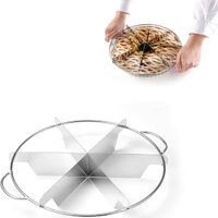Taietor Hendi pentru placinta/tort, din inox, diametru 270mm, 6 portii egale