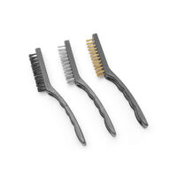Set 3 perii din sarma, Hendi, Inox, maner metalic, lungime 178mm