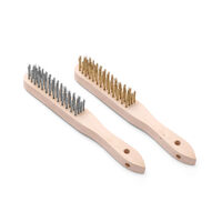 Set 2 perii pentru gratar din sarma si alama, Hendi, 290 mm,