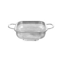 Strecuratoare patrata perforat, inox, 218x218x(H)70 mm Hendi