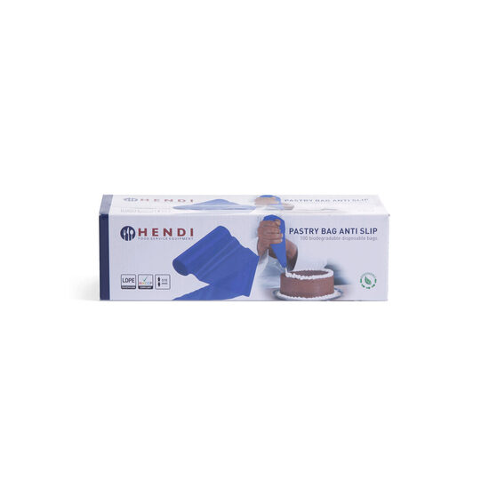 Set 100 pungi patiserie de unica folosinta, pt ornat, Hendi, material, anti-alunecare, biodegradabile, set 100 buc
