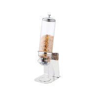 Multidispenser Hendi, capacitate 3,5 litri, otel inoxidabil, container din plastic transparent, capac ermetic