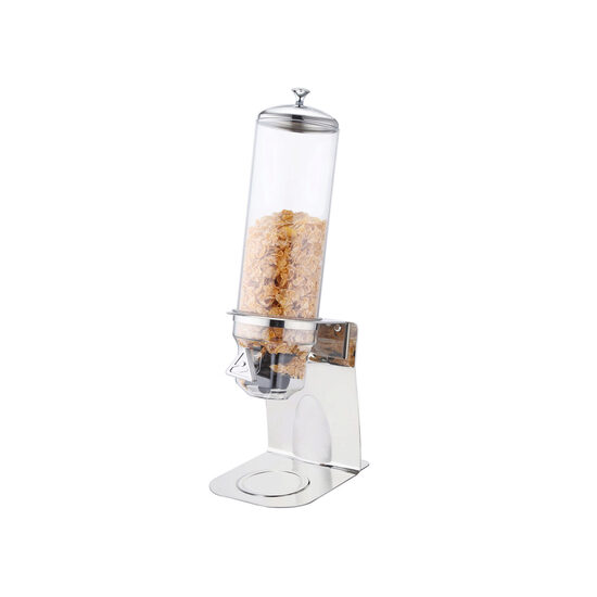 Multidispenser Hendi, capacitate 3,5 litri, otel inoxidabil, container din plastic transparent, capac ermetic