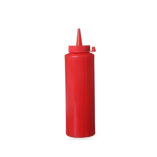 Sticla dispenser 0.20 lt, 50x(H)185 mm, polietilena, rosu, Hendi