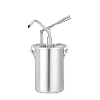 Recipient pentru sos din oțel inoxidabil cu dozator, Hendi, 4,5 L, (H)420 mm