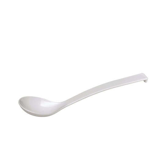 Lingura servire bufet, Hendi, plastic SAN, alba, lungime 33.5 cm, 60 ml