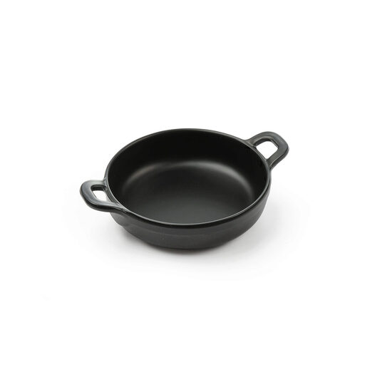 Vas servire in forma de mini-tigaie cu 2 manere, 189x147x(H)37 mm, melamina, Hendi Little Chef