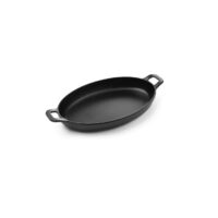 Vas servire in forma de mini-tigaie ovala cu manere, 263x140x(H)37 mm, melamina, Hendi Little Chef