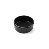 Bol servire aperitive, unt, sos, 80x80x(H)30 mm, din melamina, negru, set 3 buc., Hendi