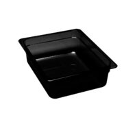 Tava Gastronorm 1/2, Hendi Plexi Line, din plexiglas negru, 325x265x(H)17 mm