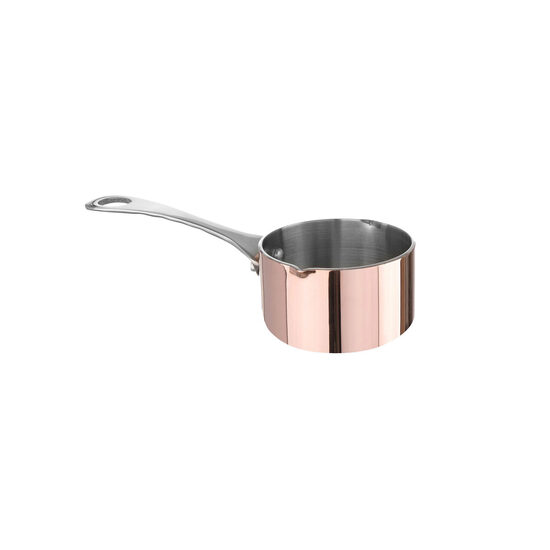 Mini tigaie pentru sos Hendi, cupru/aluminiu/otel inoxidabil, 7,5 cm diametru x 4 cm inaltime