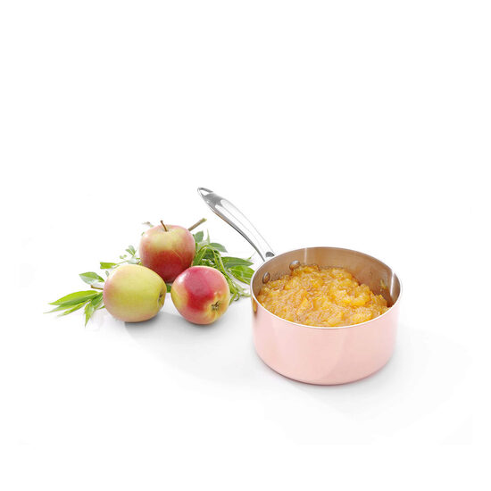 Tigaie cu maner pentru sosuri Hendi 3 straturi Inox/Aluminiu/Cupru 1.5 L 160x inaltime 80 mm